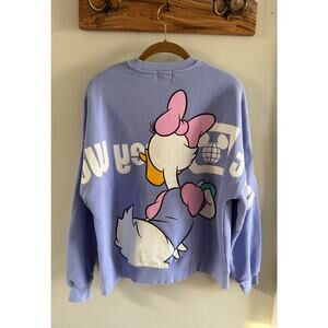 Walt Disney World Daisy Duck women’s crewneck sweatshirt size L
 lavender purple